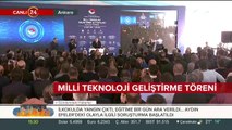 Erdoğan, Milli Teknoloji Geliştirme Töreni'nde konuşuyor