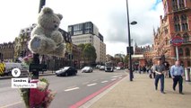 Pollution de l'air : l'ours Toby donne l'alerte à Londres