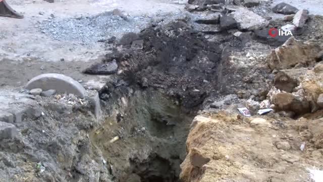 Bağcılar'da Altyapı Çalışması Sırasında Doğalgaz Borusu Patladı