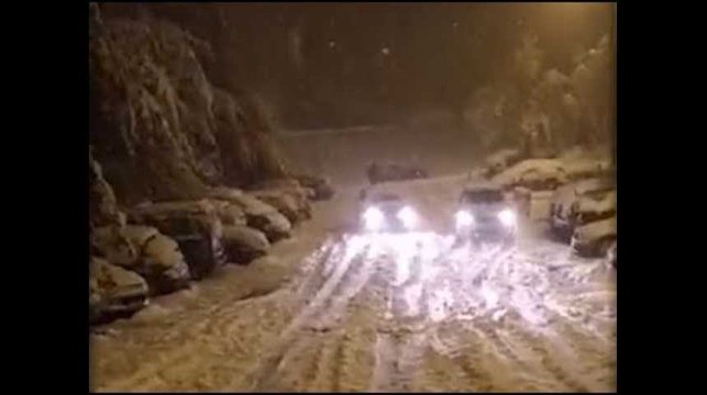 Saint-Étienne sous la neige après une nuit de galère