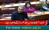 Shah Mehmood Qureshi speach in National Assembly
