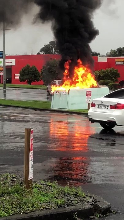 Transformer Goes up in Flames