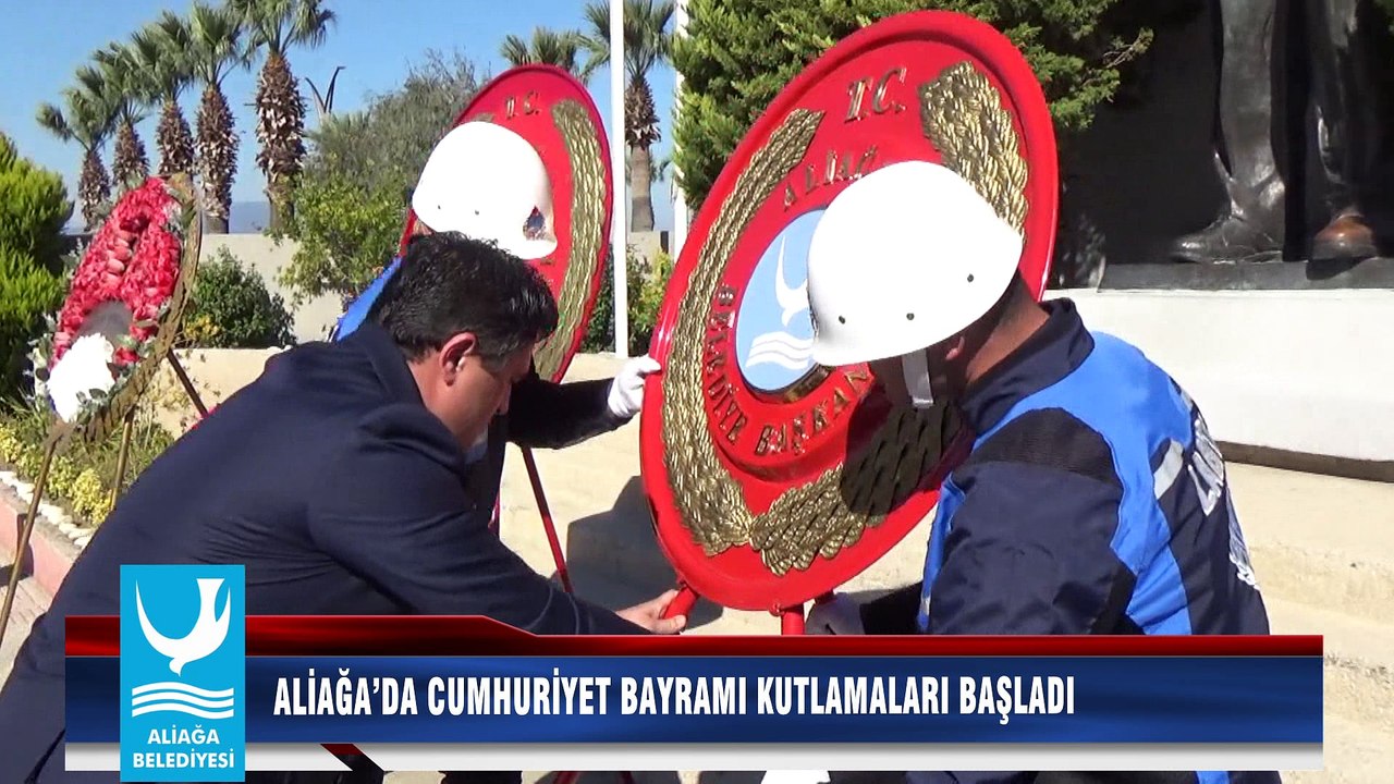 ALİAĞA’DA CUMHURİYET BAYRAMI KUTLAMALARI BAŞLADI