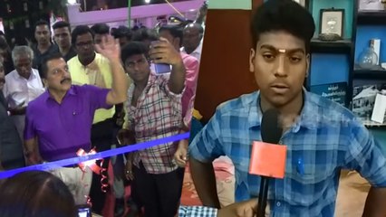 சிவகுமார் பற்றி கருத்து தெரிவித்த அந்த செல்ஃபி இளைஞன்- வீடியோ