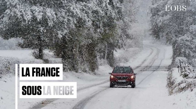 Automobilistes bloqués, foyers sans électricité, routes impraticables : les images de la France enneigée