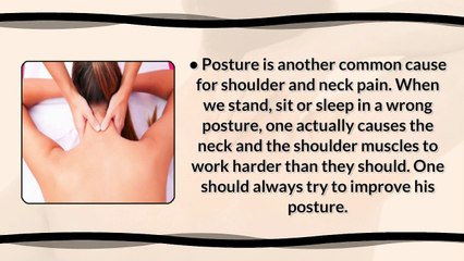 How To Get Rid Of Shoulder And Neck Pain?