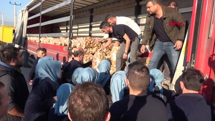 Düzce İşçilere 50 Kuruşa Patates Sattılar