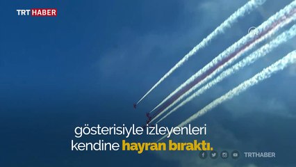 Açılış Türk Yıldızlarının kokpitinden böyle görüntülendi