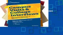 [P.D.F] Campus Visits and College Interviews (College Board Campus Visits   College Interviews)