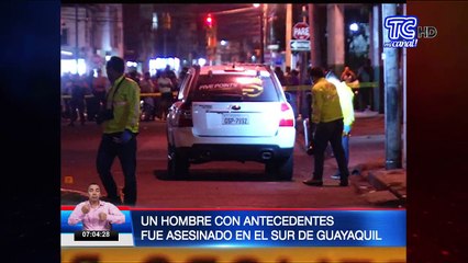 Un sujeto con antecedentes fue asesinado en el sur de Guayaquil