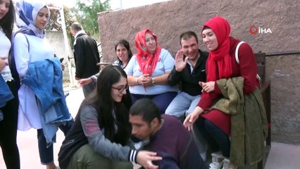 MYO öğrencileri engellilere unutulmaz bir gün yaşattı