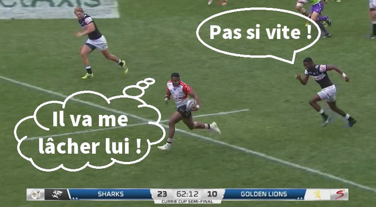 Currie Cup - Le sauvetage d'Aphelele Fassi sur Aphiwe Dyantyi