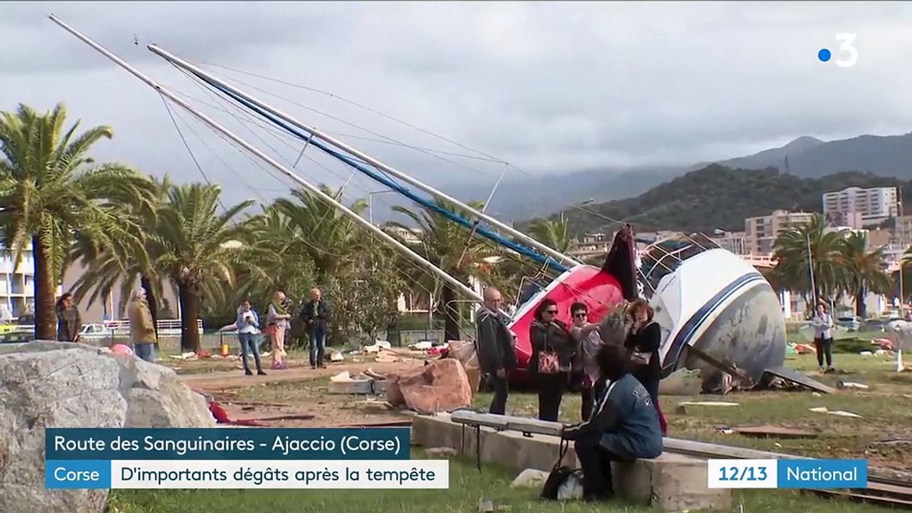 Corse : d'importants dégâts après la tempête