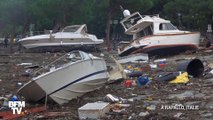 Pluie en Italie : Les bateaux dévastés du port de Rapallo