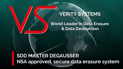 SDD Master - Verity Systems NSA Approved Professional Hard Drive Degausser