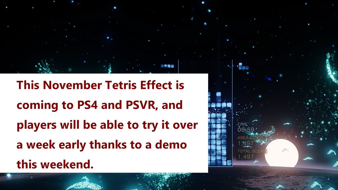 Tetris Effect Demo Coming to PlayStation 4 for Free This Weekend