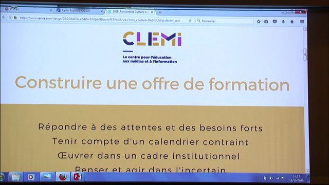 Rencontre Education aux médias et à l'information : Académie Orléans Tours