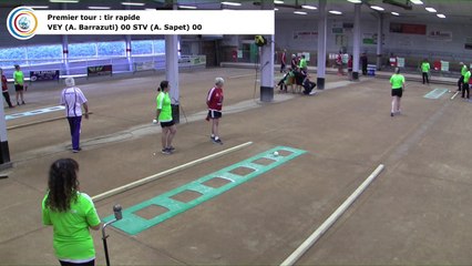 Premier tour, tir rapide en simple, France Club Elite 2 F, J1, Veyrins Thuellin contre Saint-Victor, saison 2018/2019