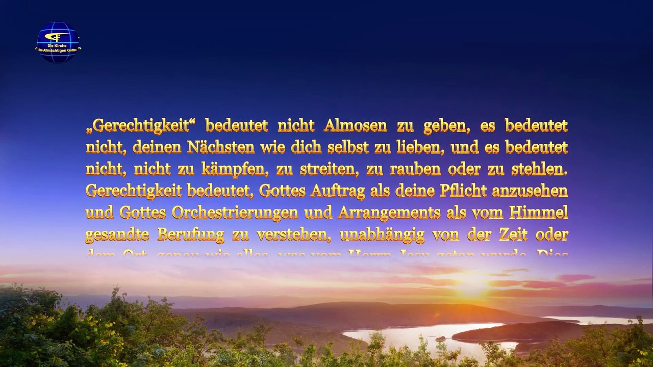 Kundgebungen Christus der Letzten Tage   Der Böse muss bestraft werden