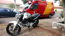 Motociclista é socorrido no Alto Alegre