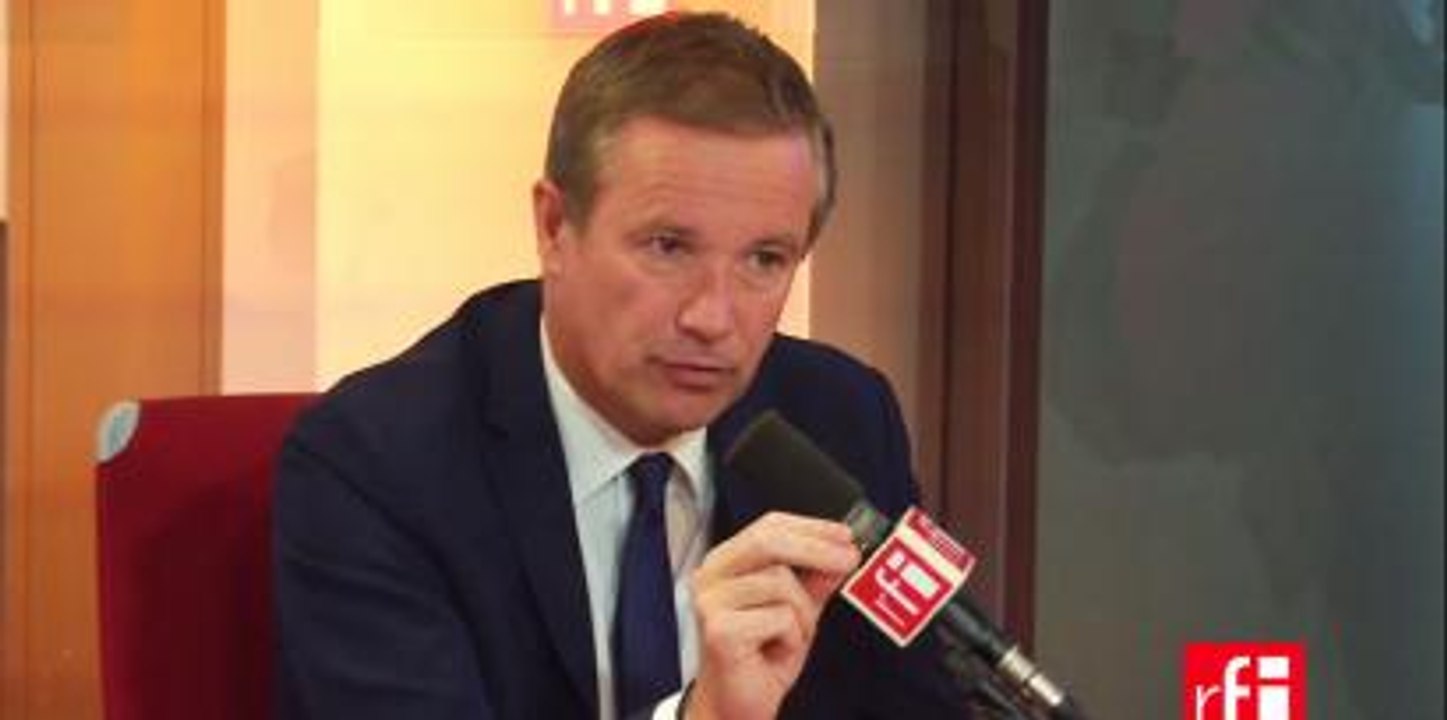 Nicolas Dupont-Aignan, président de Debout la France, député de l'Essonne