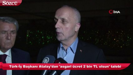 ‘Asgari ücret 2 bin TL olsun’ talebi
