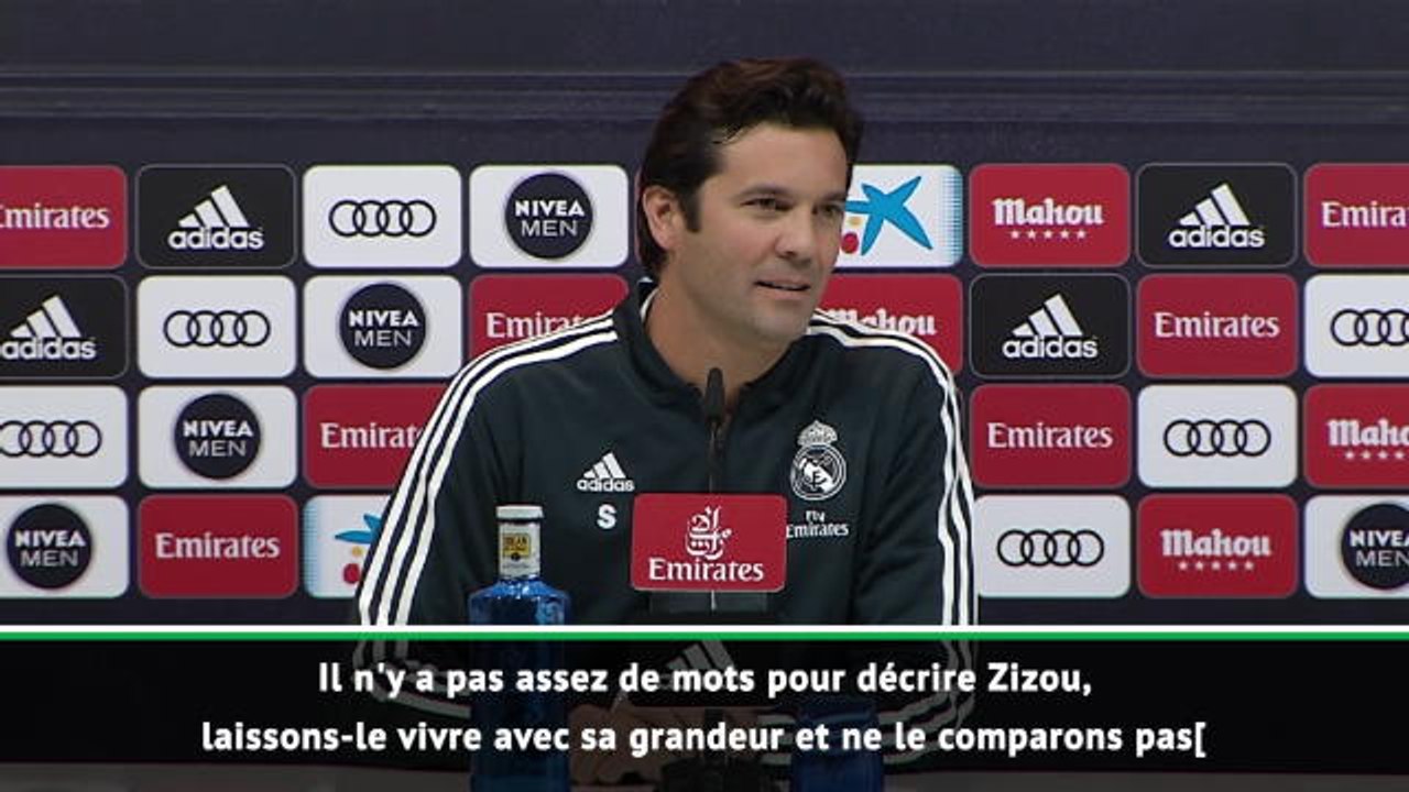 FOOTBALL: La Liga: Real Madrid - Solari : "Personne ne peut se comparer à Zidane"