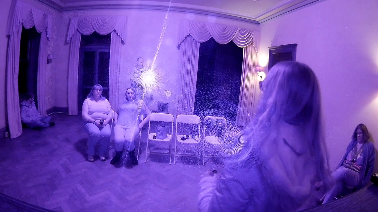 Swannanoa Palace Public Ghost Hunt Spirit Box and SLS Cam in Dooley's Room Lunar Paranormal Virginia