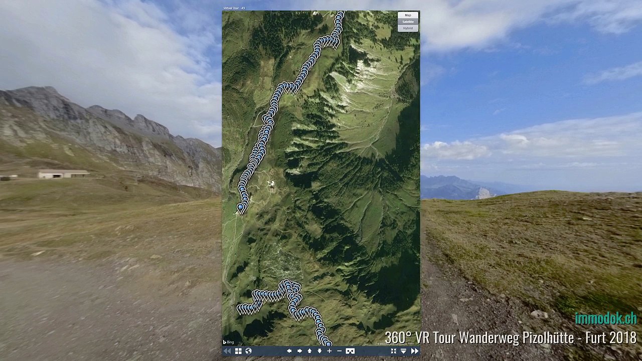 360° VR Tour Wanderwege Pizol
