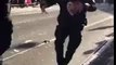 Fan de techno ce policier allemand danse en pleine rue devant le passage d'un char de son !
