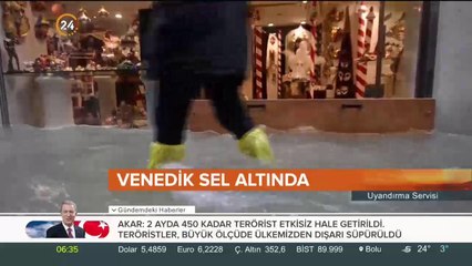 Sokaklar sular altında kaldı
