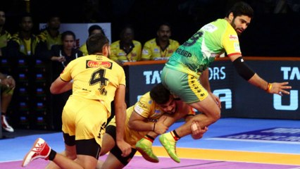 Pro Kabaddi 2018 : Telugu Titans Wins The Match