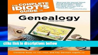 D.O.W.N.L.O.A.D [P.D.F] The Complete Idiot s Guide to Genealogy (Complete Idiot s Guides