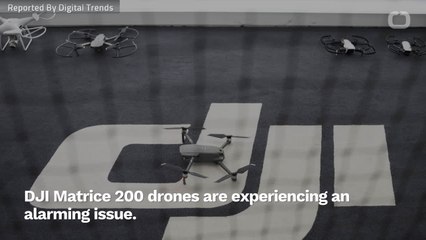 DJI Matrice 200 Drones Falling From Power Loss