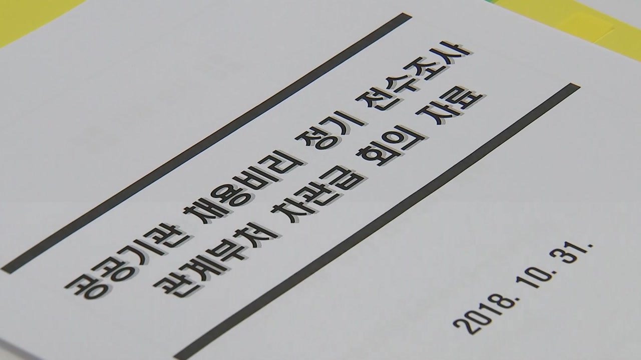 공공기관 1,450여 곳 대상 '채용비리' 전수조사 / YTN