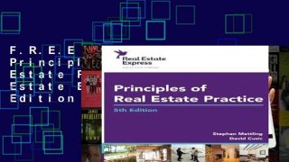 F.R.E.E [D.O.W.N.L.O.A.D] Principles of Real Estate Practice: Real Estate Express 5th Edition