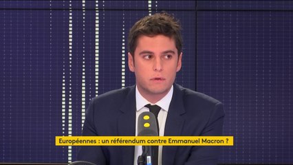 "Quand je vois ce débat sur le break de trois jours du président de la République, je me dis qu'on est un peu chez les dingues" s'étonne Gabriel Attal, secrétaire d’Etat auprès du ministre de l’Education Nationale et de la Jeunesse