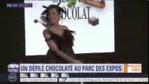 Le défilé de robes entièrement en chocolat donne le coup d'envoi du Salon au parc des Expos