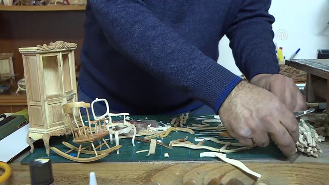 El emeği minyatür mobilyalar ile yurt dışına açıldı - İZMİR