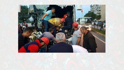 Yolcu otobüsü TIR'a çarptı: Çok sayıda yaralı var!
