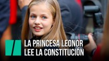 La Princesa LEONOR lee la Constitución en el día de su cumpleaños