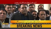 Information minister Fawad Chaudhry media talk outside SC _ 31 October 2018 _