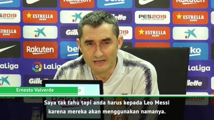 Bertanyalah Kepada Leo - Valverde Tentang Trofi La Liga Dengan Nama Messi