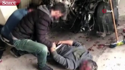 Скачать видео: İstanbul’da lüks otomobil hırsızı araçları parçalarken yakalandı