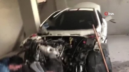 İstanbul'da Lüks Otomobil Hırsızı Araçları Parçalarken Böyle Yakalandı