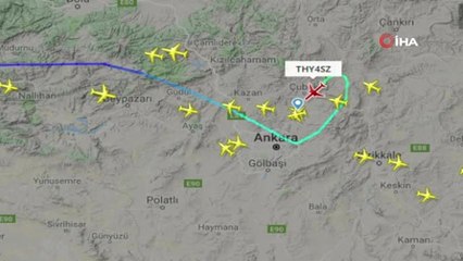 İşte İlk Uçuşun Radar Görüntüsü