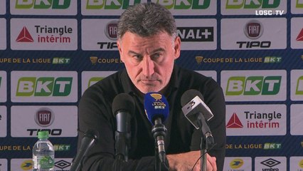 Christophe Galtier : "J'ai ma part de responsabilité."