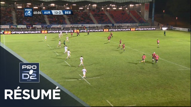 PRO D2 - Résumé Aurillac-Bourg-en-Bresse: 13-9 - J10 - Saison 2018/2019