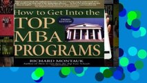 F.R.E.E [D.O.W.N.L.O.A.D] How to Get Into the Top MBA Programs [E.P.U.B]