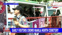 Early visitors crowd Manila North Cemetery
